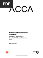 ACCA Performance Management Syllabus 2024-2025 | PDF | Management ...