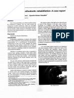 maxillofacial prosthodontic rehabilitation- a case report