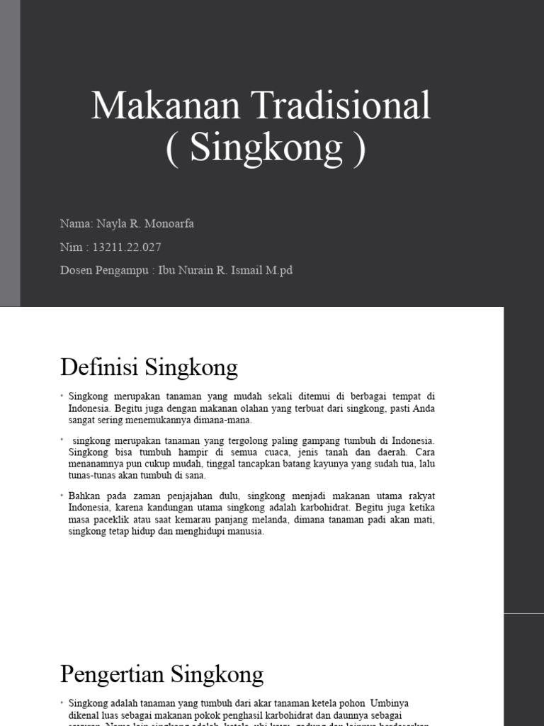 Makanan Tradisional | PDF