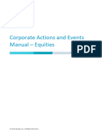 Corporate Actions and Events Manual - Equities