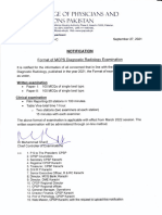 MCPS in Diaginostic Radiology Written Exam Notification