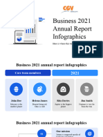 Business 2021 Annual Report Infographics by Slidesgo
