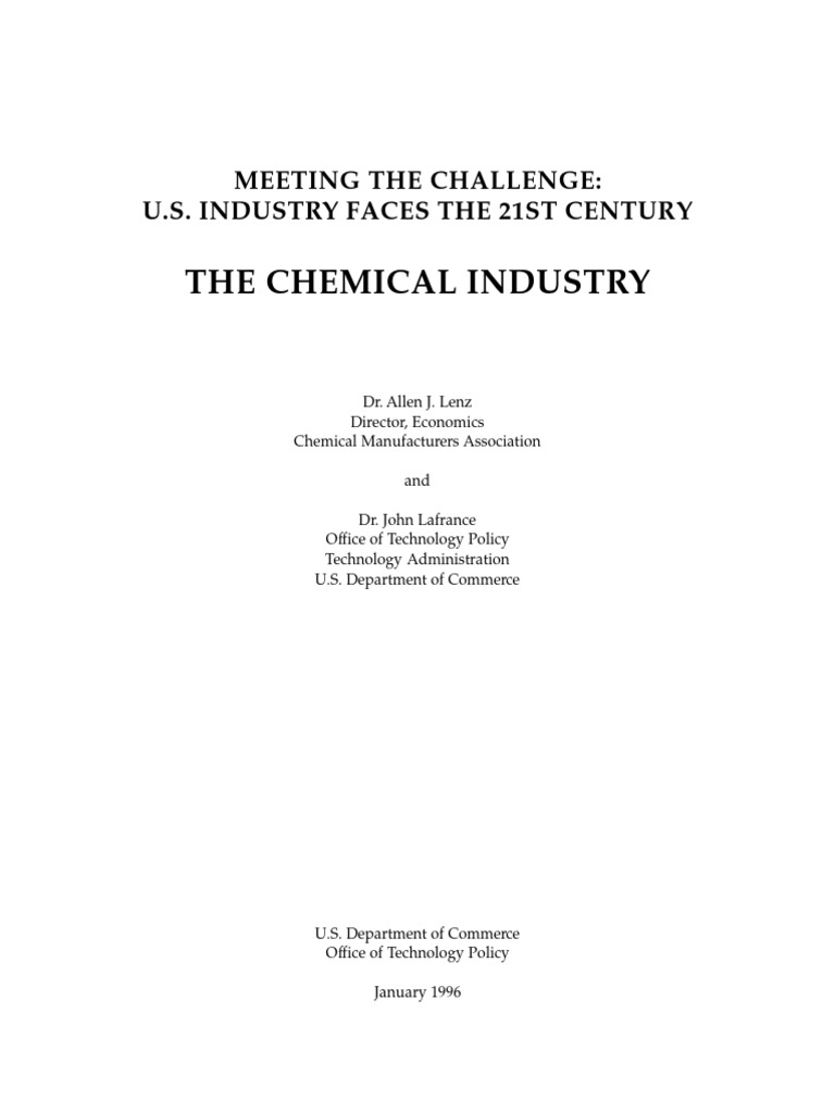 Chemical Sector Analysis Pdf Chemical Industry Economic Growth
