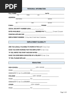 Personal Information Form 10