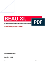 Dossier Prensa XI BEAU 111019