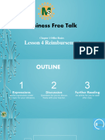 Business Free Talk: Lesson 4 Reimbursement