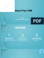 Business Free Talk: Lesson 1 Company Rules