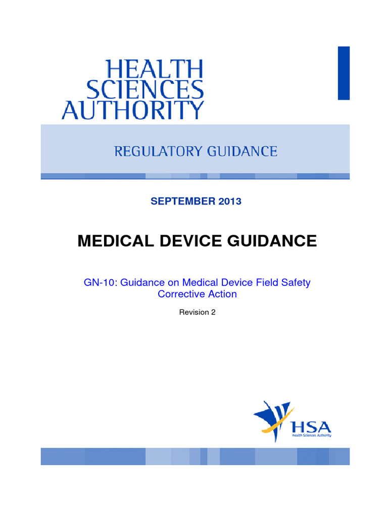 FSCA Guidance for Medical Devices | PDF