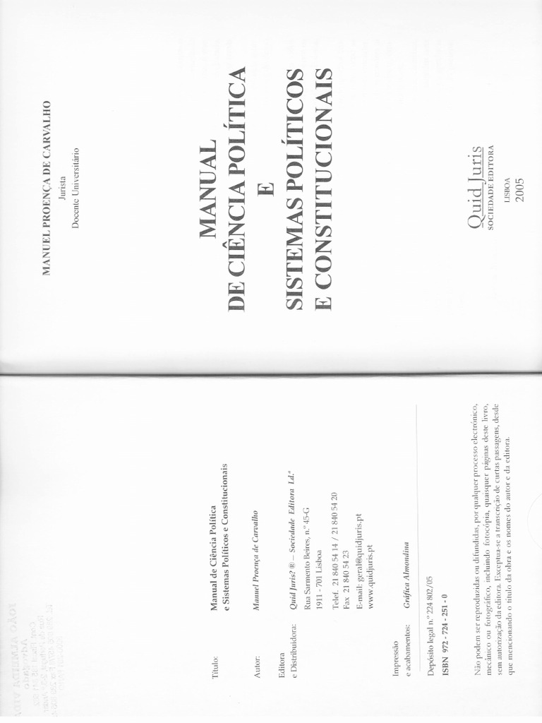 Carvalho - M P - 2005 - Manual de CP - Partes I A IV | PDF