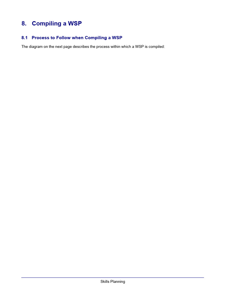 Process To Follow When Compiling A WSP | PDF | Human Resource ...
