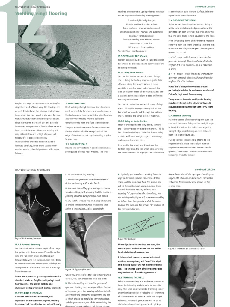 Welding Vinyl Flooring | PDF