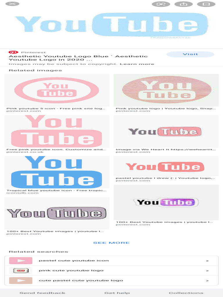 Cute Youtube Icon Aesthetic Blue Google Search PDF