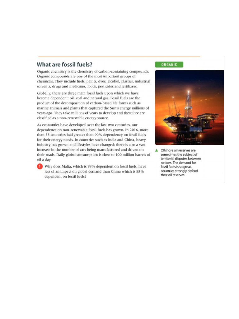 DataBased Questions (Fossil Fuels & Crude Oil) PDF