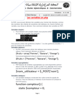 Les Variables en PHP