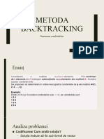 Metoda Backtracking PB Comb