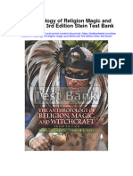 Anthropology of Religion Magic and Witchcraft 3rd Edition Stein Test Bank