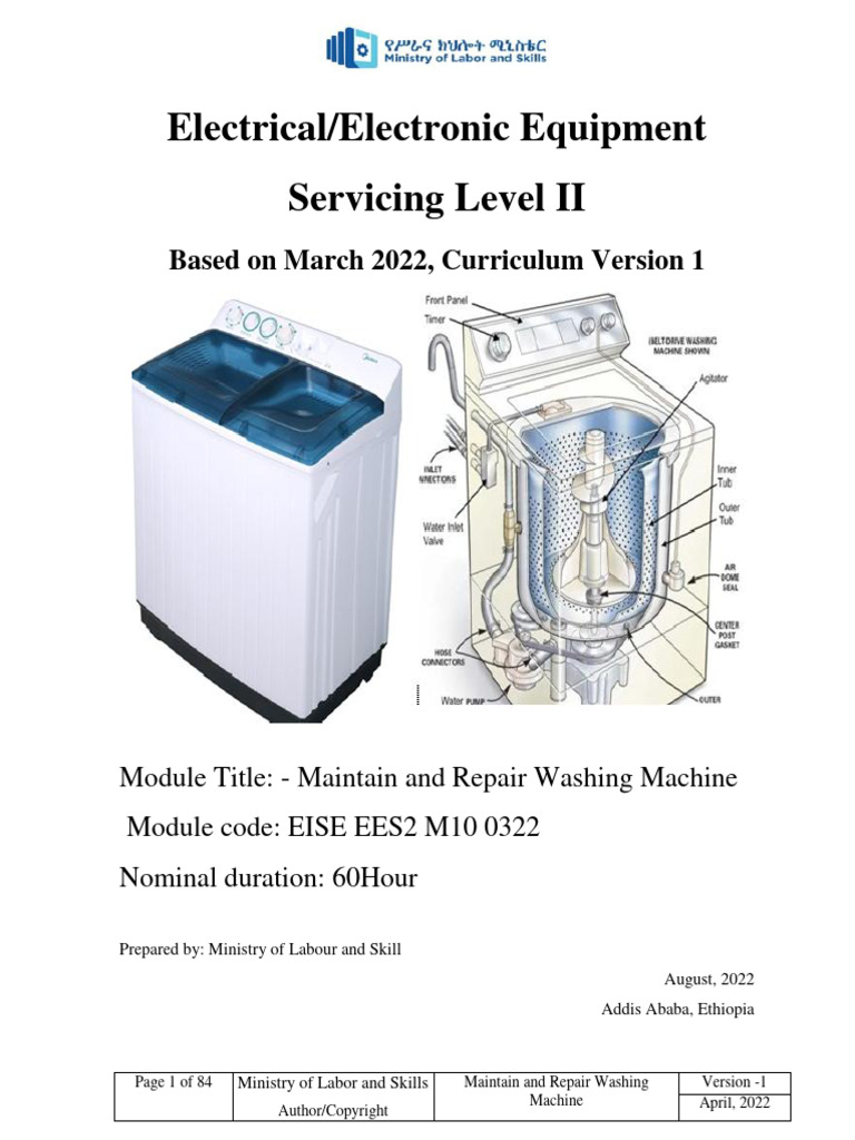 M10 Washing Machine PDF