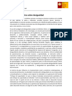 La Discusión Teórica Sobre Desigualdad