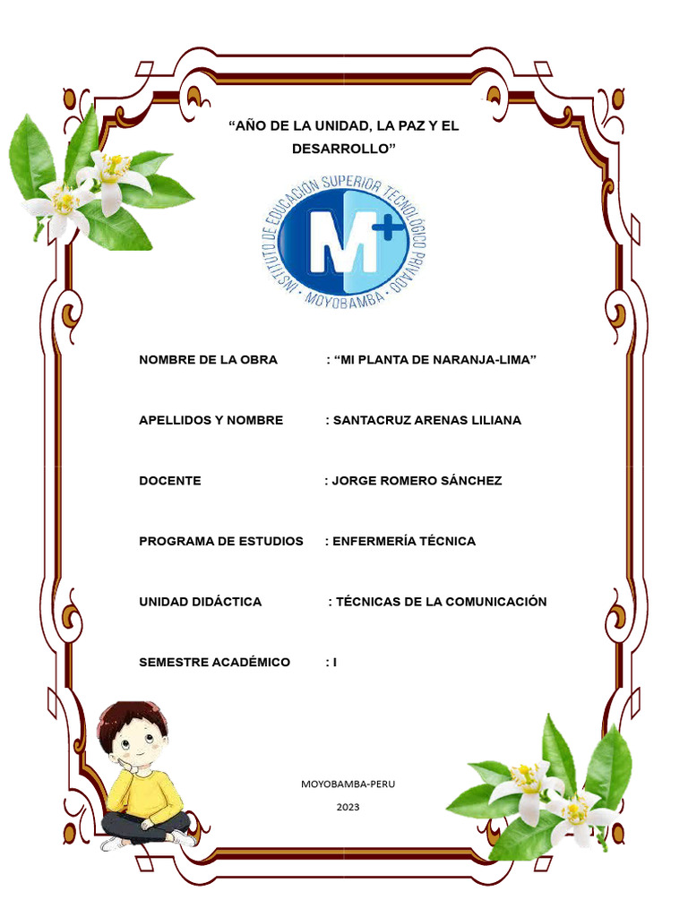 Obra Mi Planta de Naranja Lima PDF
