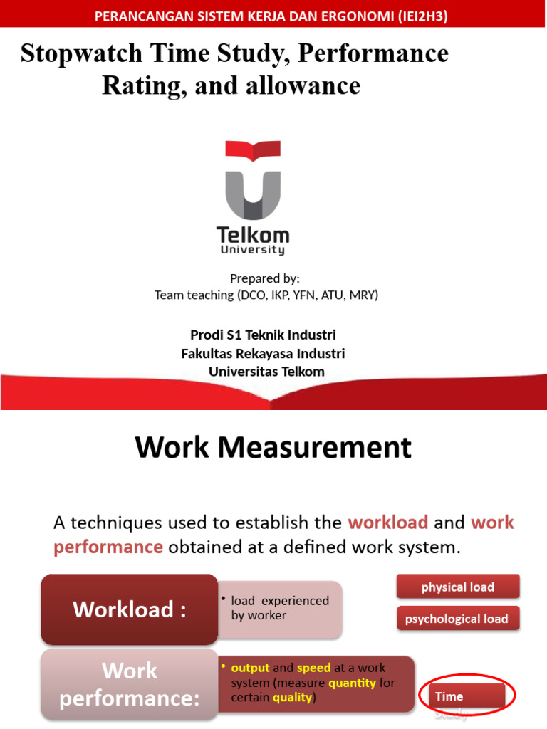 Minggu 5. TIME STUDY StopwatchOKF PDF Science