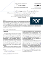 Chemical Resistance and Cleaning Properties of Coated Glazed Surfaces