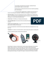 EXP 5 To Determine Brake Power Fuel Consumption and Specific Fuel Consumption of A Four Stroke Spark Ignition Engine at Constant Speed