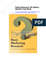 Basic Marketing Research 4th Edition Malhotra Test Bank