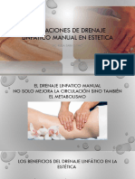 Aplicaciones de Drenaje Linfatico Manual en Estetica