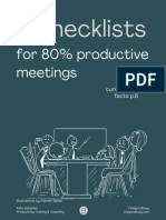 3 Checklists For 80 - Productive Meetings