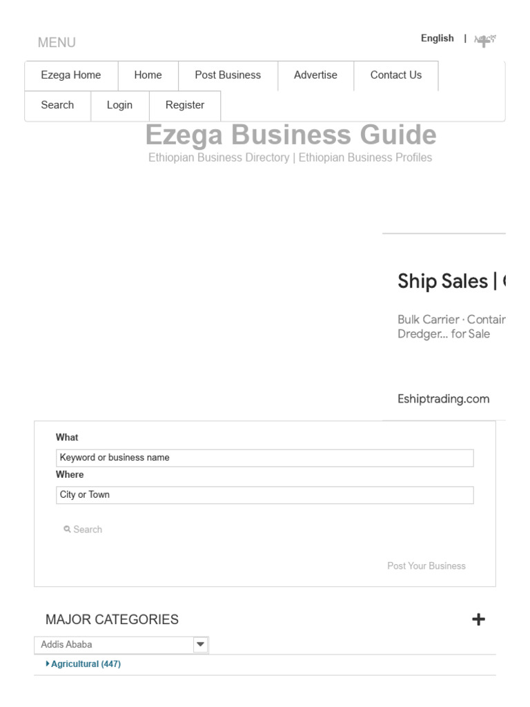 Addis Ababa intelligence overview