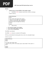 AIT Solution For Previous Exam