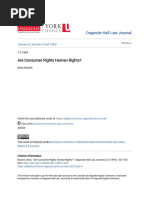 Are Consumer Rights Human Rights