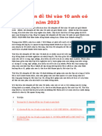 32 Chuyên Đề Thi Vào 10 Anh Có Giải Thích Năm 2023