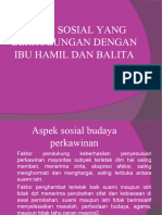 Aspek Sosial Yang Berkaitan Dengan Ibu Hamil Dan Merawat Balita