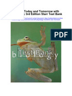 Biology Today and Tomorrow With Physiology 3rd Edition Starr Test Bank