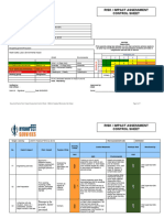 Risk / Impact Assessment Control Sheet: Severity Rating: Matrix
