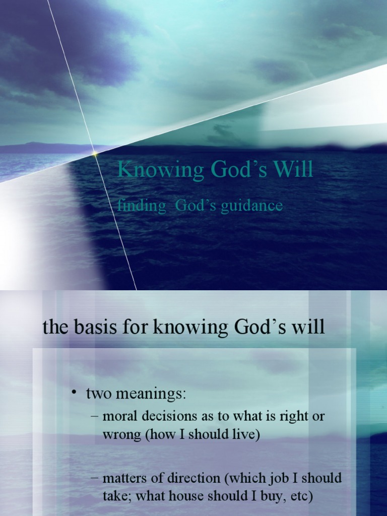 Knowing God Will | PDF | Paul The Apostle | Acts Of The Apostles