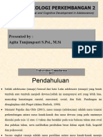 PSIKOLOGI PERKEMBANGAN 2 (MASA REMAJA) Pertemuan Minggu Ke 2 (Kamis, 5 OKTOBER 2023)