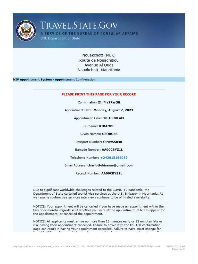 What Is Niv Appointment System