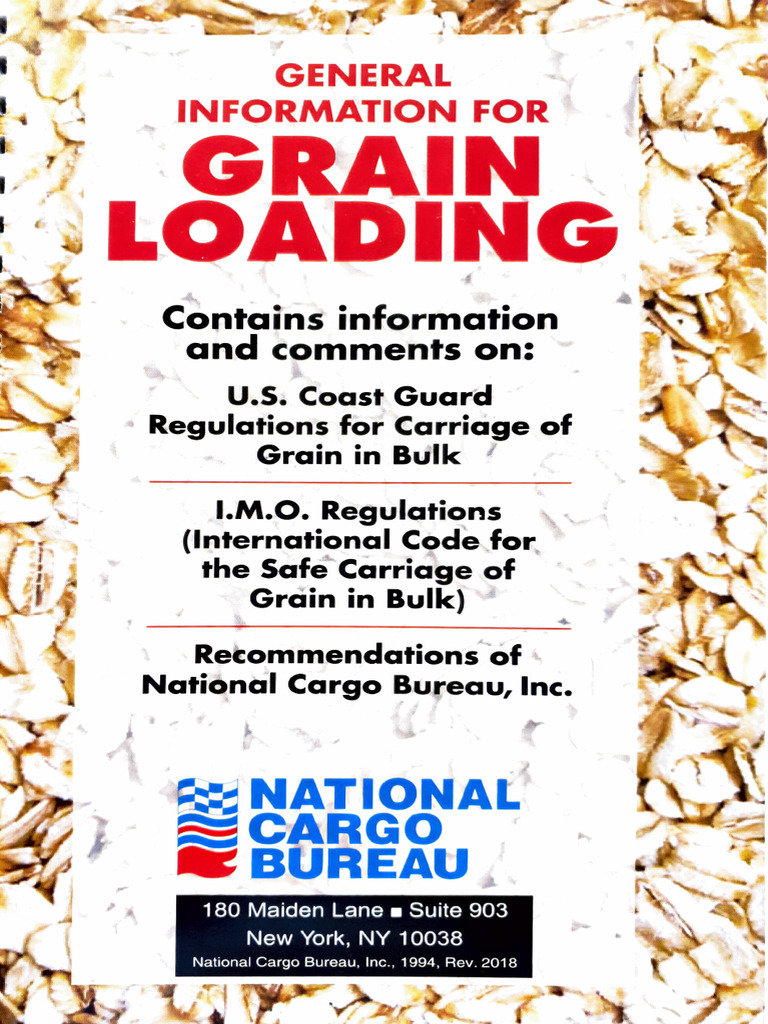 Grain Loading Compliance Guidelines | PDF | Dangerous Goods | Cargo