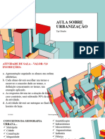 Aula Sobre Urbanização Atividade Avaliativa