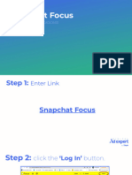 Snapchat Focus Log in Process