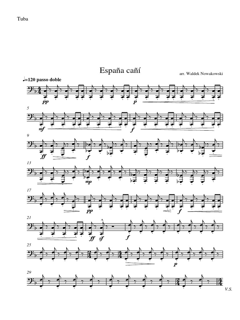 21 Espana Cani Tuba PDF Spanish Folk Music Songs