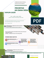 Desa Tahun 2024 (Workshop Formulasi Pengalokasian Dana D