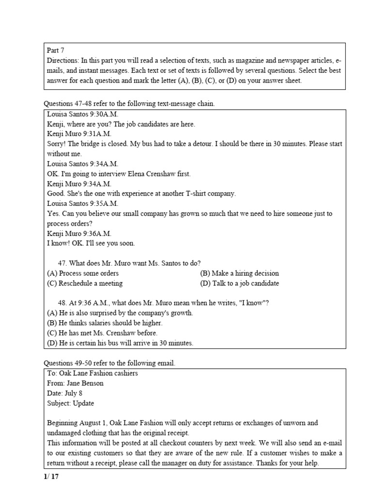 Reading Revsion With Keys - p7 | PDF | Insurance | Business