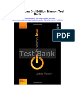 Business Law 3rd Edition Marson Test Bank