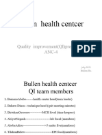 Bullen Health Center QI 2013.