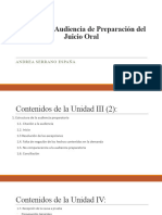 Unidad III. Audiencia de Preparación Del Juicio Oral