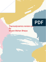 Thermodynamics Revision Class-1 Teacher Notes