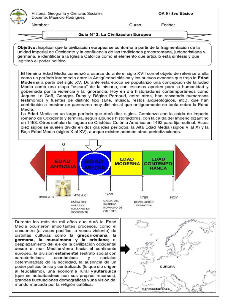 La Civilización Europea en la Edad Media | PDF | Edades medias | Europa